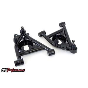 UMI Performance 3031-B GM G-Body Lower Front Control Arms Poly Bushings - Black