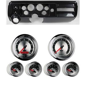 68 Chevelle Carbon Dash Carrier w/ Auto Meter 3-3/8" American Muscle Gauges