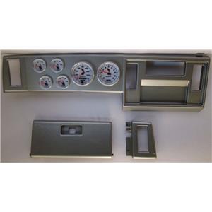 82-86 S10 Pickup Silver Dash Carrier w/ Auto Meter C2 Gauges