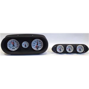 65 Nova Black Dash Carrier w/ Auto Meter C2 Gauges