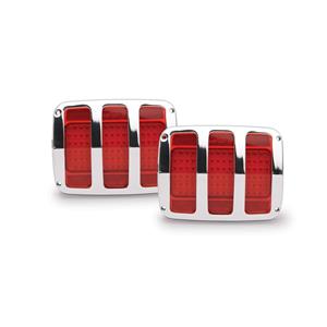 EMS TAIL LIGHT&BEZL KIT 64-66 MUSTANG POLISHED MS275-81KP