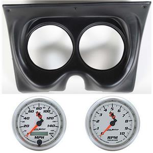 67 68 F Body Black Dash Carrier w/Auto Meter 5" C2 Gauges