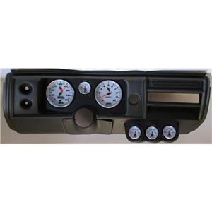 68 Chevelle Black Dash Carrier w/ Auto Meter 5" C2 Gauges No Astro