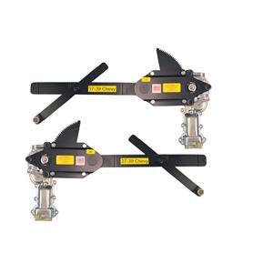 1937-1939 Chevy Front Doors Power Window Kit with Nostalgic Switches for Console