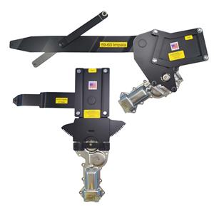 1959-1960 2DR H-Top Front & Rear Power Window Kit with Black Switches Console