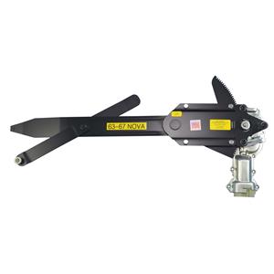 1963-1967 Nova 2DR Front Power Window Kit with Nu-Cranks Switches Large Round