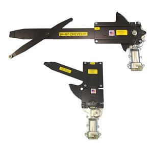 1964-1967 Chevelle Coupe Front & Rear Power Window Kit with Nostalgic Switches