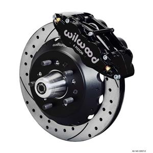 Wilwood Big Brake 65-69 Ford Front Disc Brake Kit 12.88" Drilled Rotor Black