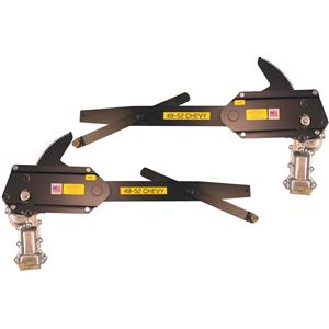 1949-1952 GM Chevy Front Door Power Window Kit with Chrome Switches for Console