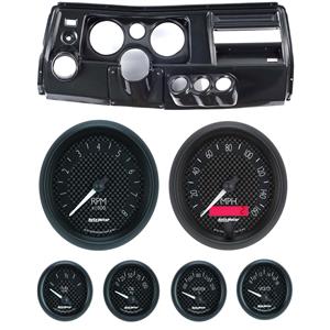 69 Chevelle Carbon Dash Carrier w/ Auto Meter 5" GT Gauges w/ Astro