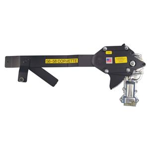 1956-1958 Corvette Front Door Power Window Kit with Nostalgic Switches for Door