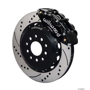 Wilwood 88-96 C-4 Corvette Front Disc Big Brake Kit 14" Drilled Rotor Black