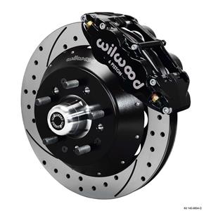 Wilwood 68-74 Nova X-Body Front Disc Big Brake Kit 14" Drilled Rotor Black