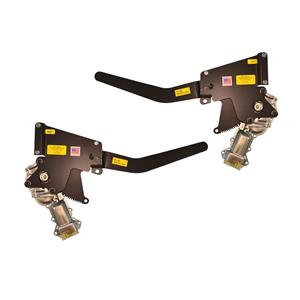 1951-1955 Chevy Truck Front Doors Power Window Kit with Chrome Switches Console