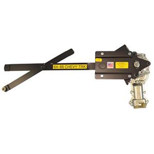 1964-1966 Chevy Truck Front Doors Power Window Kit with Black Switches for Door