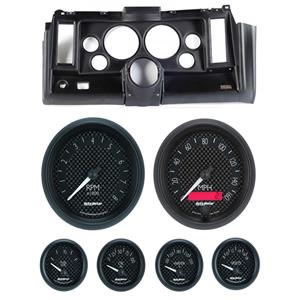 69 Camaro Black Dash Carrier w/ Auto Meter GT 5" Gauges