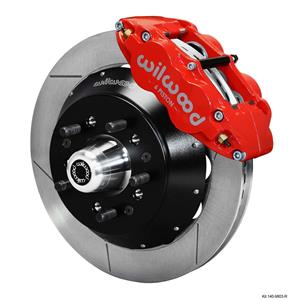 Wilwood 68-74 Nova X-Body Front Disc Big Brake Kit 13" Plain Rotor Red Caliper