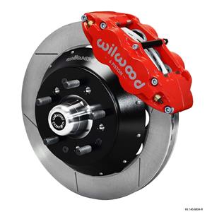 Wilwood 64-72 Chevelle A-Body Front Disc Big Brake Kit 14" Plain Rotor Red