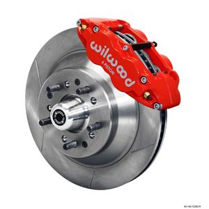 Wilwood Mopar B & E Body Front Disc Big Brake Kit 12.88" Plain 1 pc Red Caliper