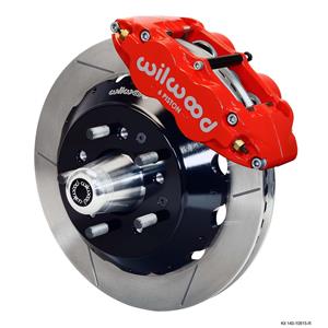 Wilwood Mopar B & E Body Front Disc Big Brake Kit 12.88" Plain Rotor Red Caliper