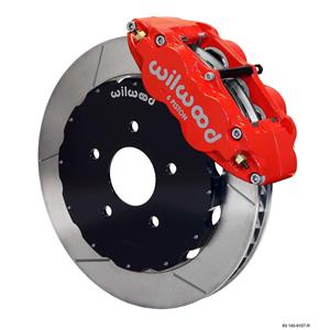 Wilwood 94-04 Mustang Front Disc Big Brake Kit 12.88" Plain Rotor Red Caliper