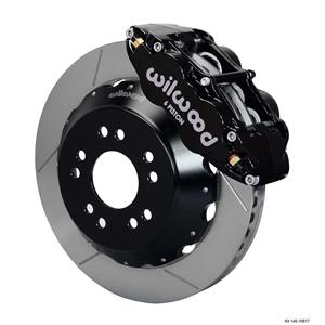 Wilwood 65-82 Corvette Front Disc Big Brake Kit 14" Plain Rotor Black Caliper