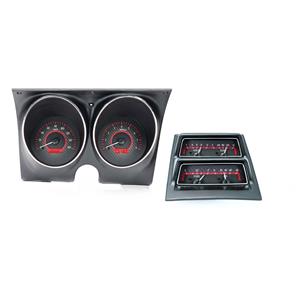 1968 Chevy Camaro w/ Console Gauges VHX System, Carbon Fiber Style Face, Red Display