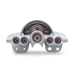 Dakota Digital 58-62 Chevy Corvette Analog Gauges Carbon Red VHX-58C-VET-C-R