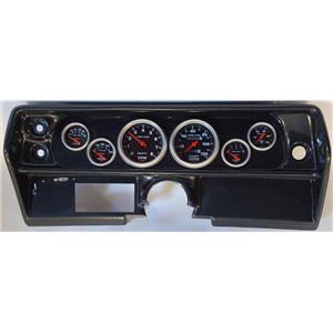 68 Nova Carbon Dash Carrier w/Auto Meter Sport Comp Mechanical Gauges
