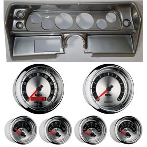 68 Nova Silver Dash Carrier w/ Auto Meter American Muscle Gauges
