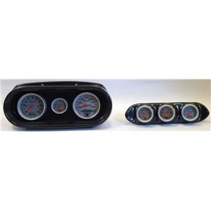 65 Nova Carbon Dash Carrier w/ Auto Meter Ultra Lite Electric Gauges