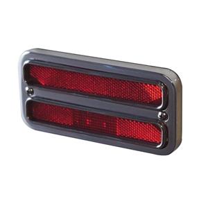EMS MARKER LIGHT BEZEL KIT PAIR RED 67-72 C-10 CLEAR COAT MS275-87RCL