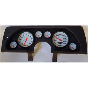 90-92 Camaro Black Dash Carrier w/ Auto Meter Phantom Electric Gauges