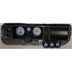 68 Chevelle Carbon Dash Carrier w/ Auto Meter 5" Phantom II Gauges No Astro