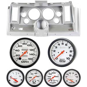 69 Camaro Silver Dash Carrier w/Auto Meter Phantom Mechanical 5" Gauges