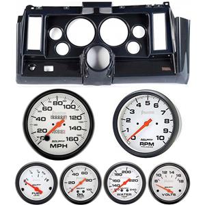 69 Camaro Carbon Dash Carrier w/Auto Meter Phantom Mechanical 5" Gauges