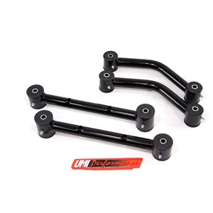 UMI Performance 71-75 Vega H-Body Rear Control Arms Upper & Lower Black