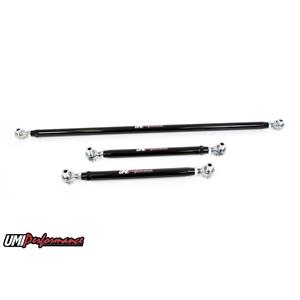 UMI Performance 201723-B GM F-Body Double Adjustable Panhard Bar & Lower Control Arm Kit - Black