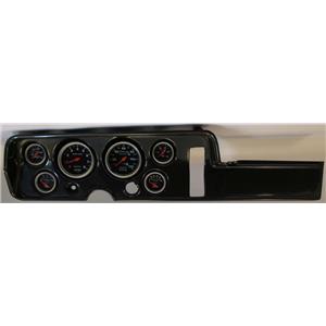 68 GTO Carbon Dash Carrier w/ Auto Meter Sport Comp Mechanical Gauges