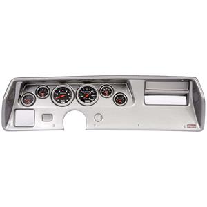70-72 Chevelle SS Silver Dash Carrier w/Auto Meter Sport Comp Mechanical Gauges