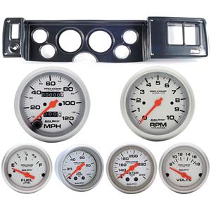 79-81 Camaro Carbon Dash Carrier w/Auto Meter Ultra Lite Mechanical Gauges