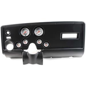 69 Pontiac Firebird Black Dash Carrier w/ Auto Meter Phantom Electric Gauges