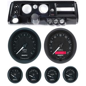 68 Chevelle Carbon Dash Carrier w/ Auto Meter 5" GT Gauges w/ Astro