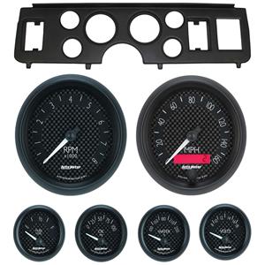 79-86 Mustang Black Dash Carrier w/ Auto Meter GT Gauges