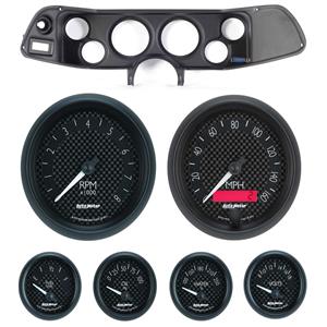 70-78 Camaro Black Dash Carrier w/ Auto Meter GT Gauges