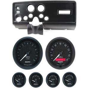 69 Pontiac Firebird Black Dash Carrier w/ Auto Meter GT Gauges