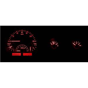 55-86 Jeep CJ VHX System, Silver Face - Red Display