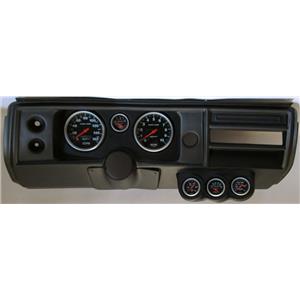 68 Chevelle Black Dash Carrier Auto Meter 5" Sport Comp Electric Gauges No Astro