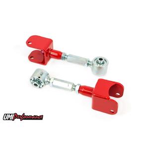 UMI Performance 3628-R GM B Body UMI Perf. Rear Adjustable Upper Control Arms Roto Joint - Red