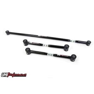 UMI Performance 201829-B GM F-Body Rear Lower Control Arms & On-Car Adj. Panhard Bar Kit - Black
